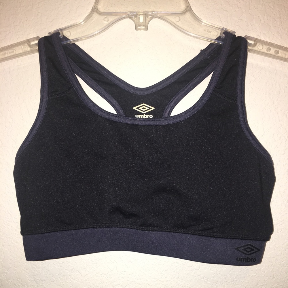 Umbro sports bra. Size small black racer back.